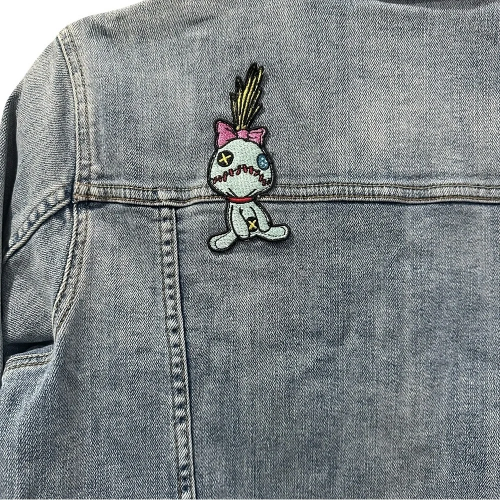 Disney Lilo & Stitch Denim Jacket, 98% Cotton / 2% Spandex, Size Small - Picture 9 of 14